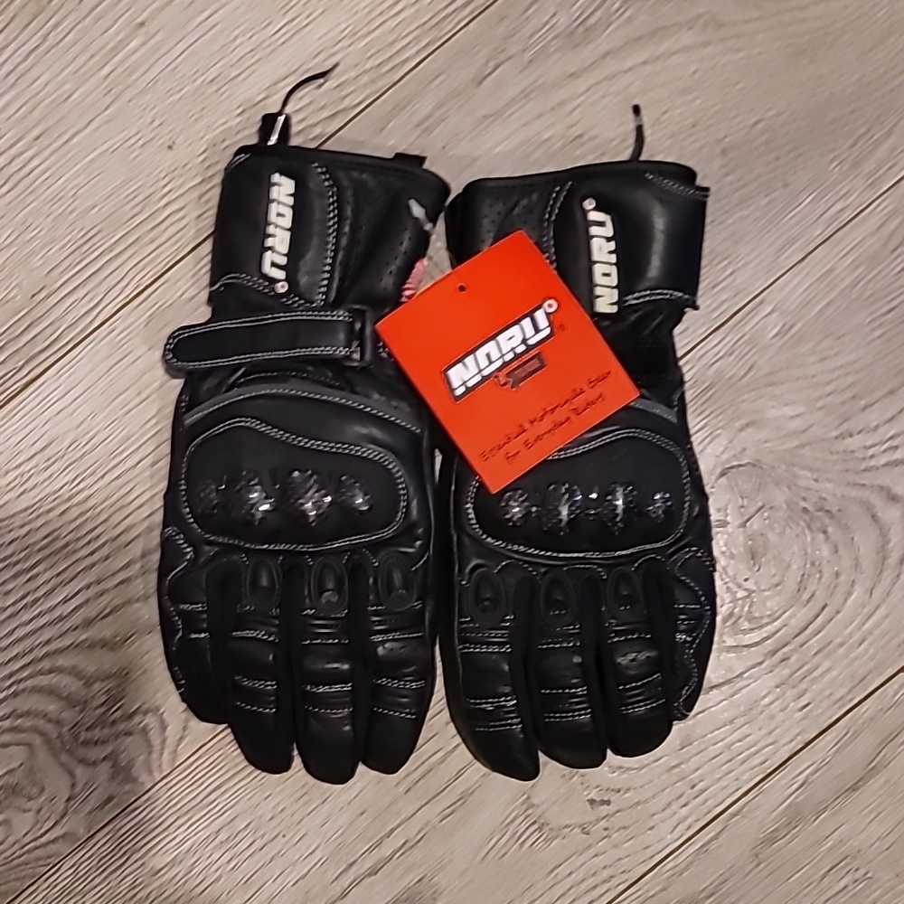 NEW Noru Leather Protective Motorcycle Gloves